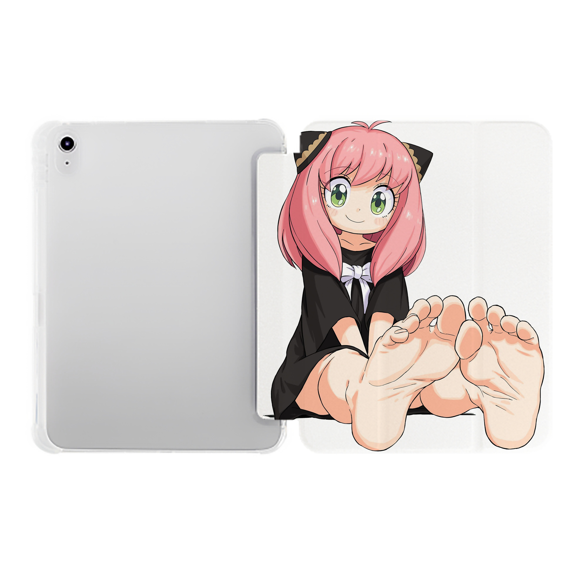 （画像用） SPY×FAMILY间谍家家酒 IPad ケース ペン収納付き 三つ折りスタンド PUレザー×シリコン 対応機種9.5/10.5/10.9インチ